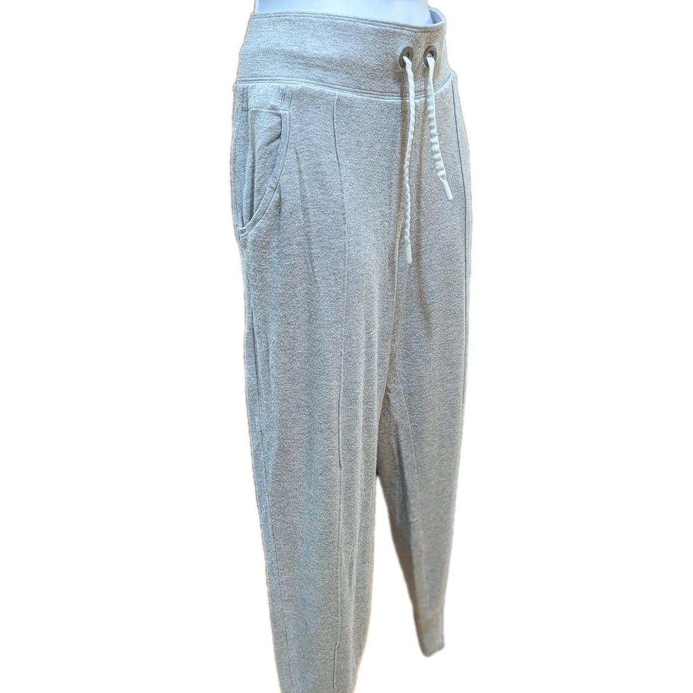 Athleta Gray Women's Size S Drawstring Stretch Band Cuffed‎ Hem Joggers - Picture 5 of 12